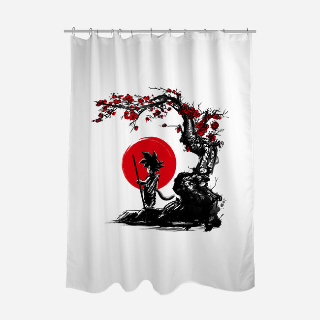 Saiyan Under The Sun-none polyester shower curtain-ddjvigo