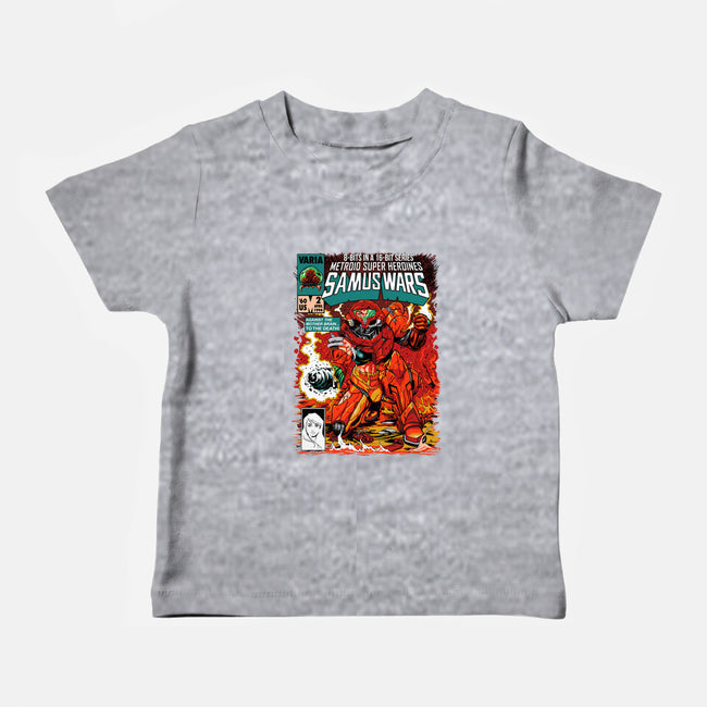 Samus Wars-baby basic tee-ninjaink