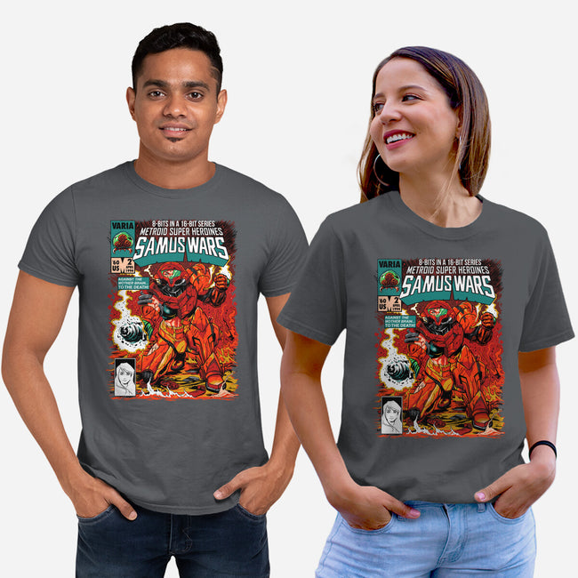 Samus Wars-unisex basic tee-ninjaink