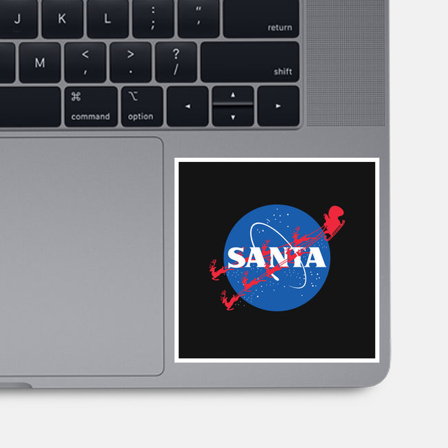 Santa's Space Agency-none glossy sticker-Boggs Nicolas