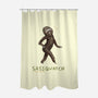 Sassquatch-none polyester shower curtain-SophieCorrigan