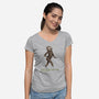 Sassquatch-womens v-neck tee-SophieCorrigan
