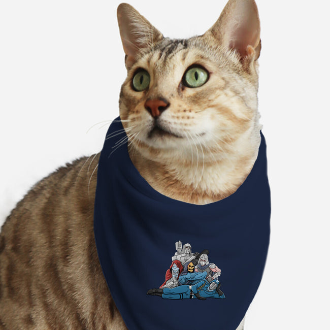 Saturday Breakfast Club-cat bandana pet collar-Skullpy