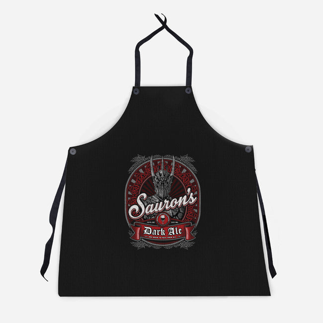 Sauron's Dark Ale-unisex kitchen apron-teeninja