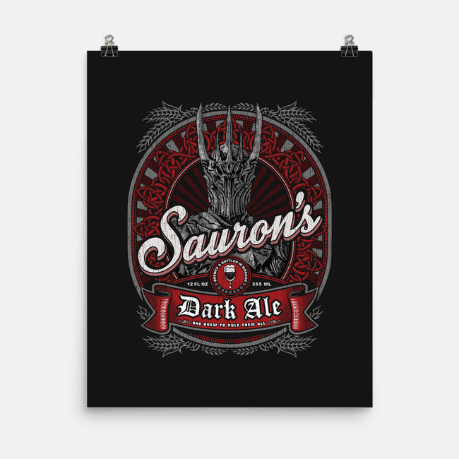 Sauron's Dark Ale-none matte poster-teeninja