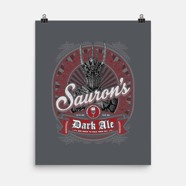 Sauron's Dark Ale-none matte poster-teeninja