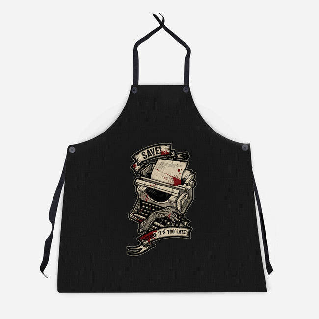 Save Point 2-unisex kitchen apron-Letter_Q