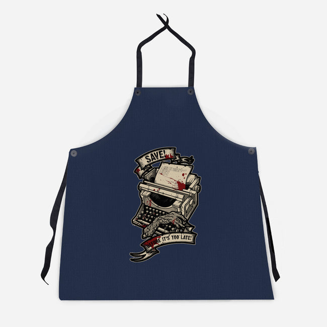 Save Point 2-unisex kitchen apron-Letter_Q