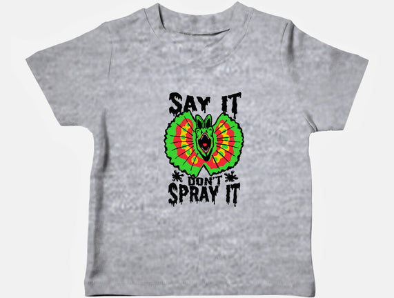 Say It Don't Spray It