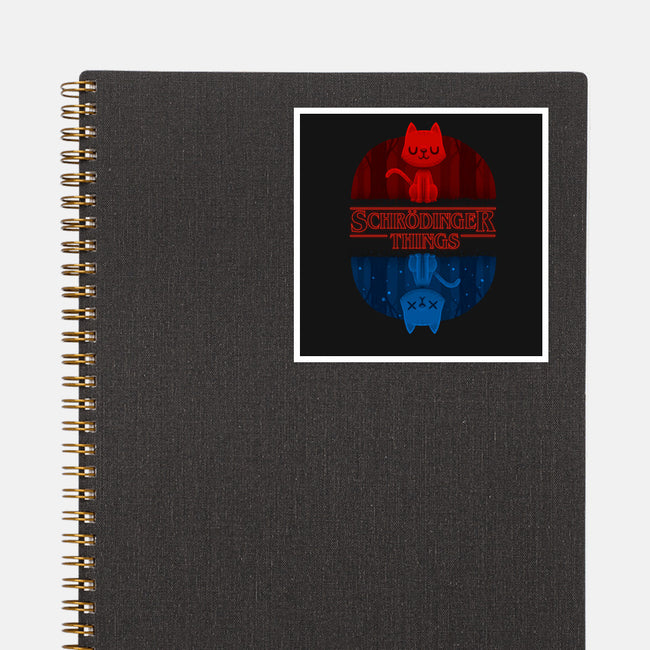 Schrodinger Things-none glossy sticker-IdeasConPatatas
