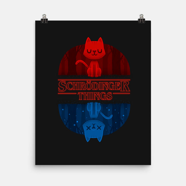 Schrodinger Things-none matte poster-IdeasConPatatas