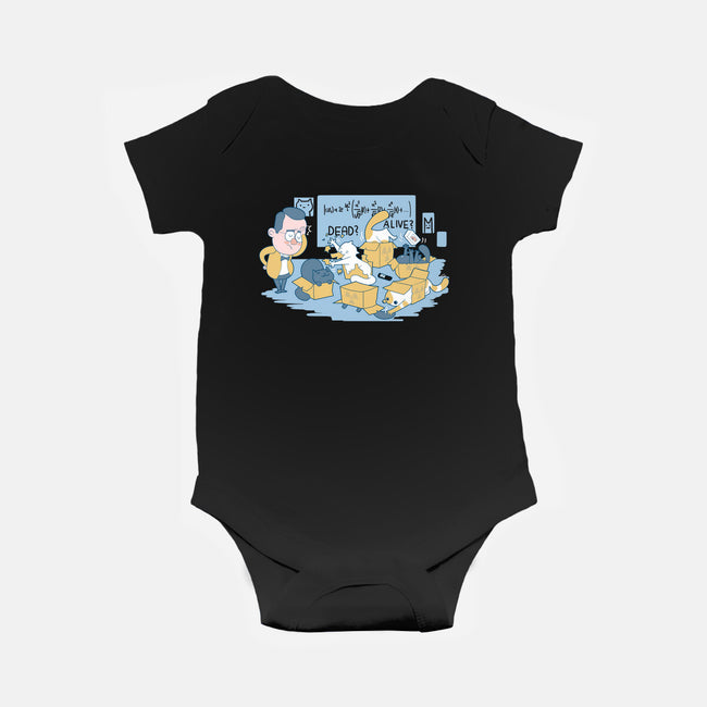 Schrodinger's Cats are Doing It Wrong-baby basic onesie-queenmob
