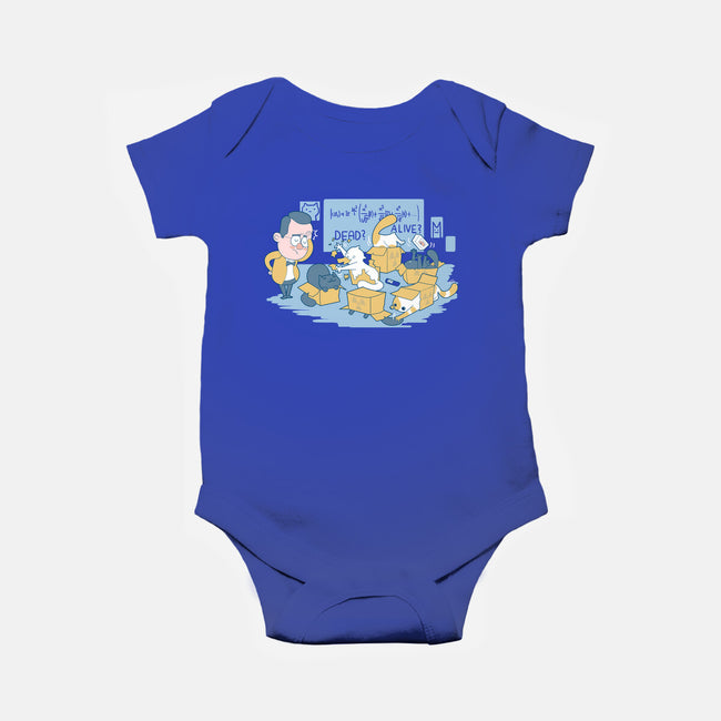 Schrodinger's Cats are Doing It Wrong-baby basic onesie-queenmob