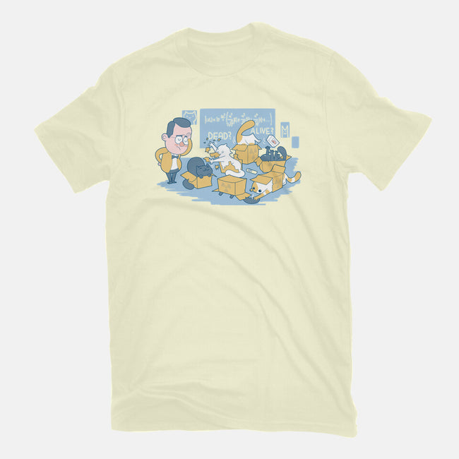 Schrodinger's Cats are Doing It Wrong-mens basic tee-queenmob