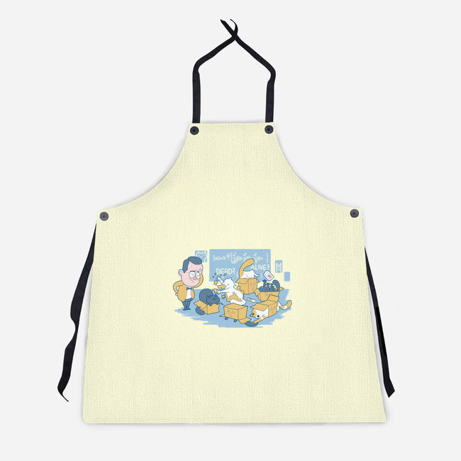 Schrodinger's Cats are Doing It Wrong-unisex kitchen apron-queenmob