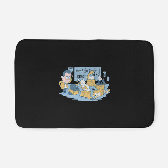 Schrodinger's Cats are Doing It Wrong-none memory foam bath mat-queenmob