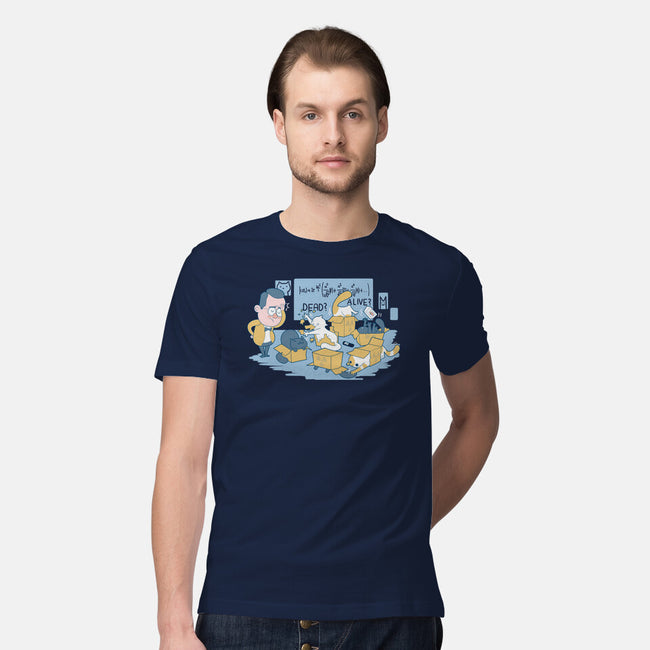Schrodinger's Cats are Doing It Wrong-mens premium tee-queenmob