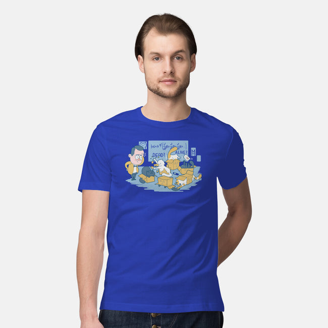 Schrodinger's Cats are Doing It Wrong-mens premium tee-queenmob