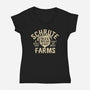 Schrute Farms-womens v-neck tee-AJ Paglia