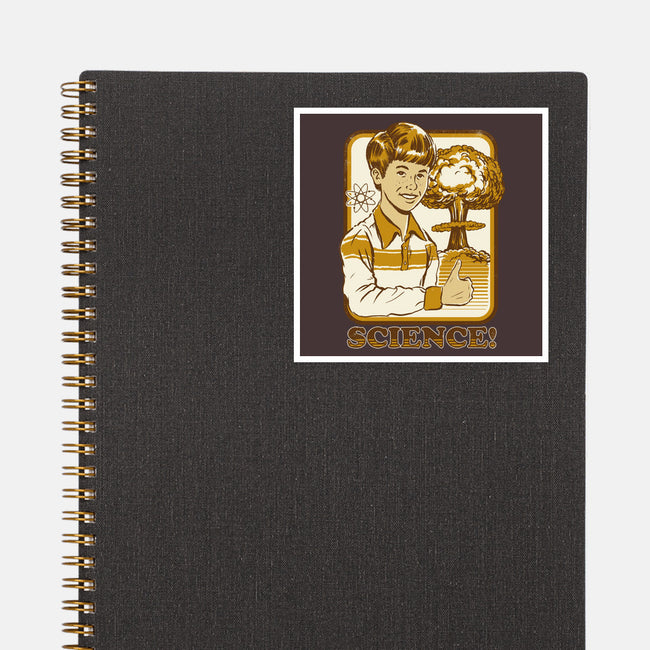 Science Rules-none glossy sticker-Steven Rhodes