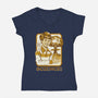 Science Rules-womens v-neck tee-Steven Rhodes