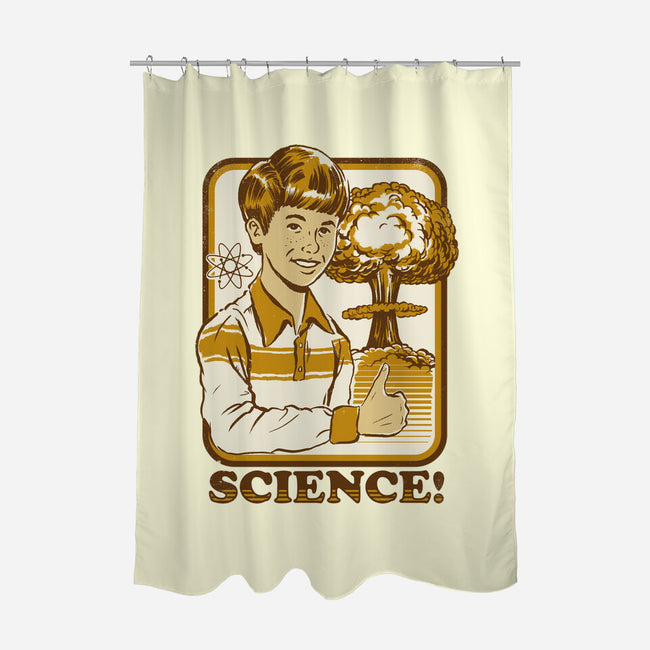 Science Rules-none polyester shower curtain-Steven Rhodes