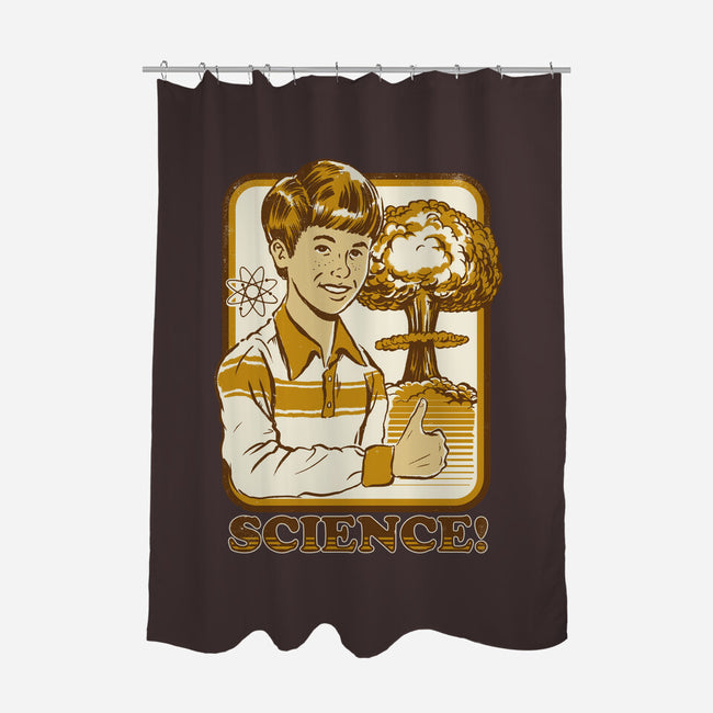 Science Rules-none polyester shower curtain-Steven Rhodes