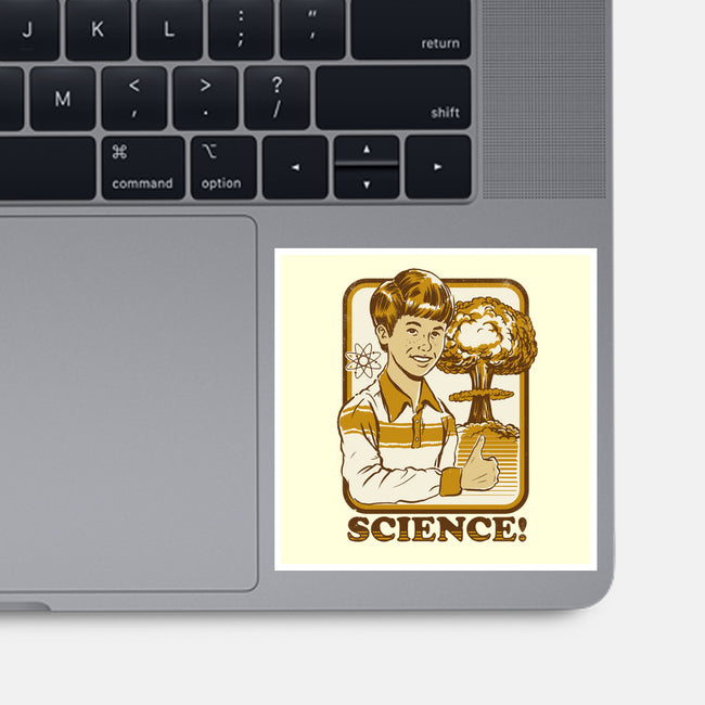 Science Rules-none glossy sticker-Steven Rhodes