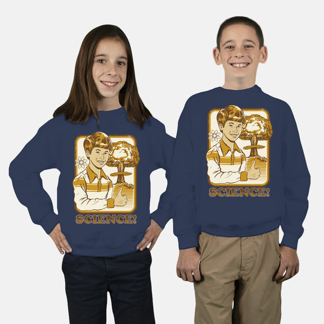 Science Rules-youth crew neck sweatshirt-Steven Rhodes