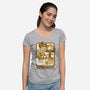 Science Rules-womens v-neck tee-Steven Rhodes