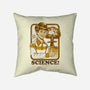 Science Rules-none removable cover w insert throw pillow-Steven Rhodes