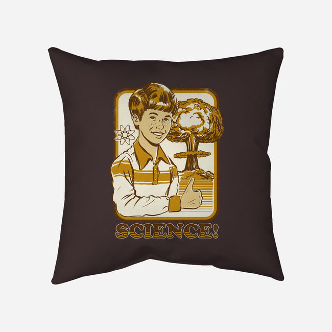 Science Rules-none removable cover w insert throw pillow-Steven Rhodes