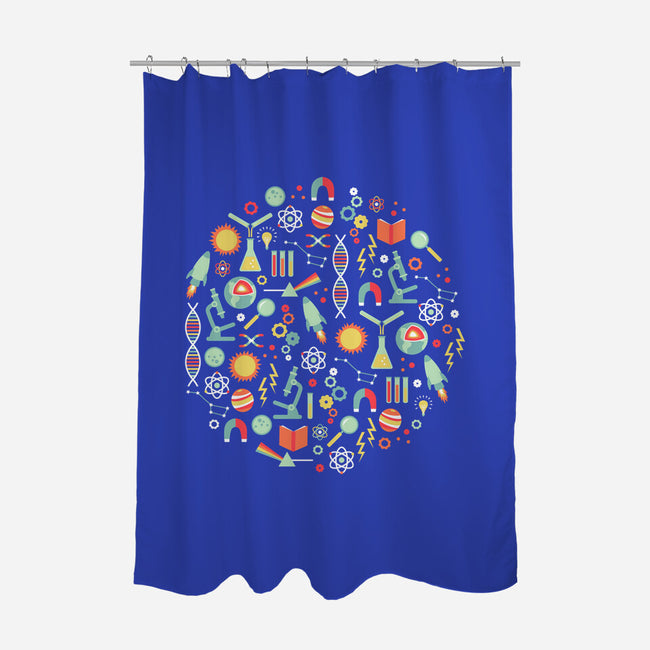 Science Studies-none polyester shower curtain-robyriker