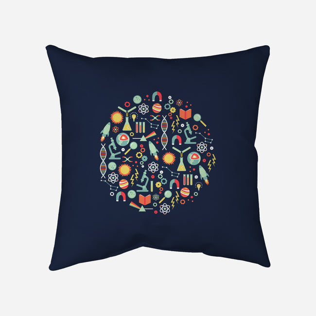 Science Studies-none removable cover w insert throw pillow-robyriker