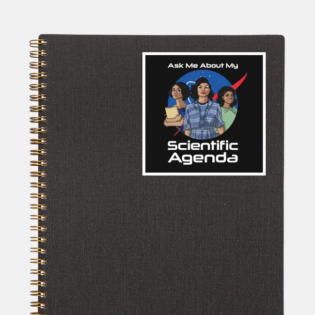 Scientific Agenda-none glossy sticker-kalgado