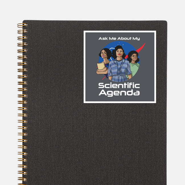 Scientific Agenda-none glossy sticker-kalgado