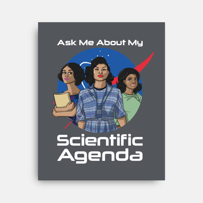Scientific Agenda-none stretched canvas-kalgado