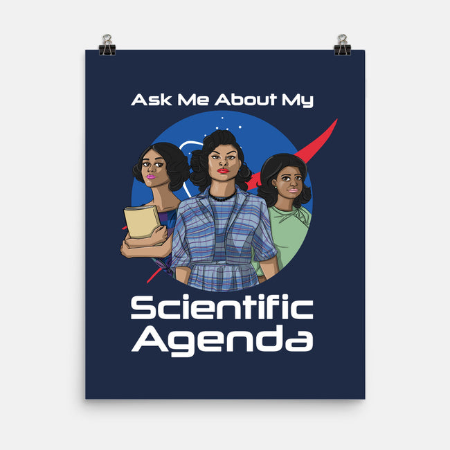 Scientific Agenda-none matte poster-kalgado