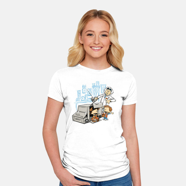 Scientific Paradox Goes Boink-womens fitted tee-DJKopet