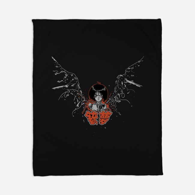 Scrapyard Angel-none fleece blanket-Kat_Haynes
