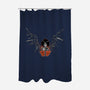 Scrapyard Angel-none polyester shower curtain-Kat_Haynes