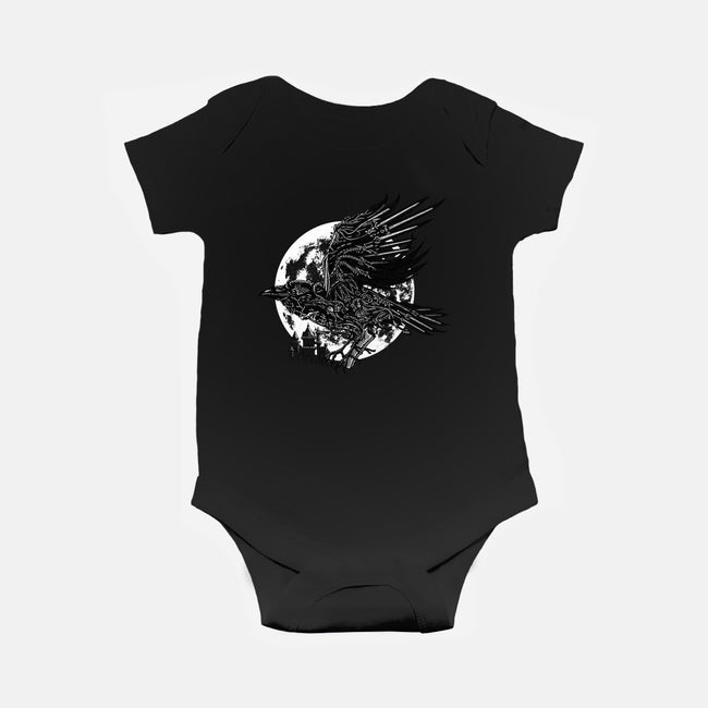 Send a Raven-baby basic onesie-Jonito