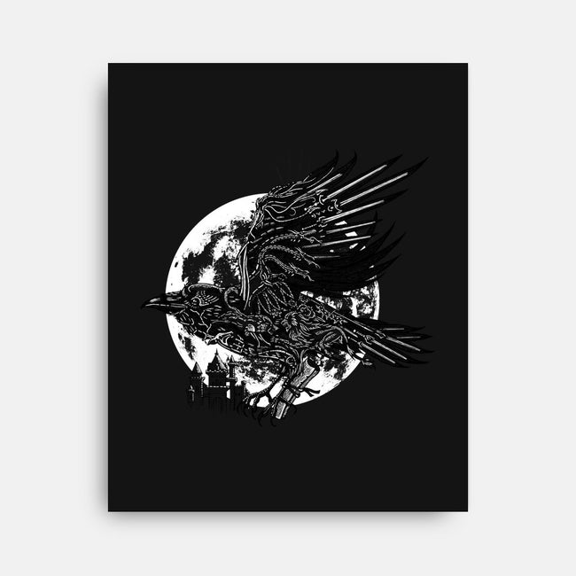 Send a Raven-none stretched canvas-Jonito