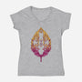 Serenity Victoriana-womens v-neck tee-sixamcrisis