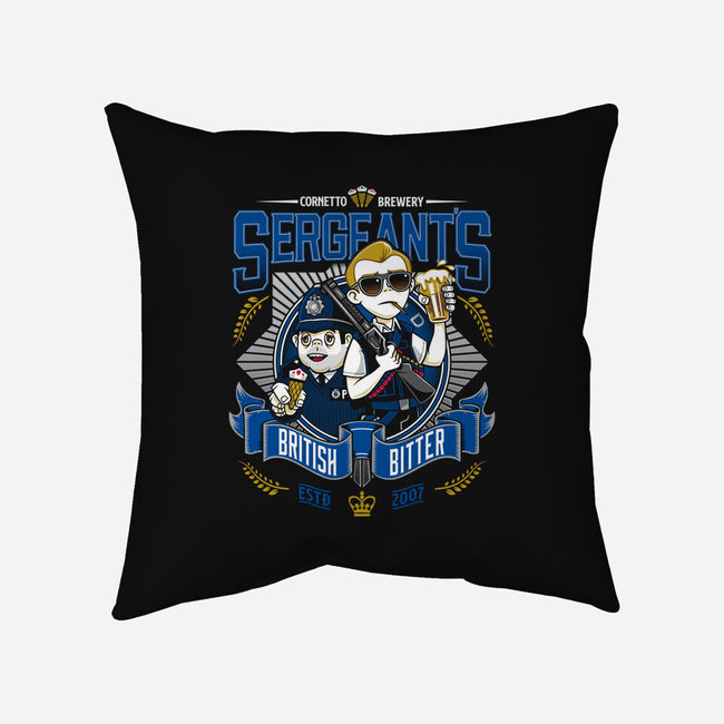 Sergeant's British Bitter-none removable cover w insert throw pillow-Nemons
