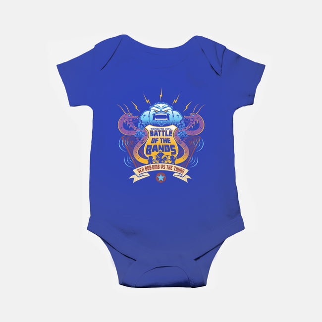 Sex Bob-Omb VS The Twins-baby basic onesie-Bamboota