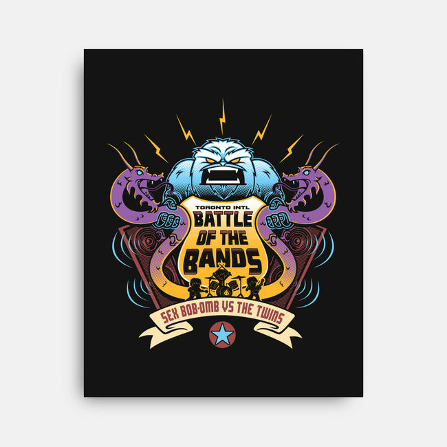 Sex Bob-Omb VS The Twins-none stretched canvas-Bamboota