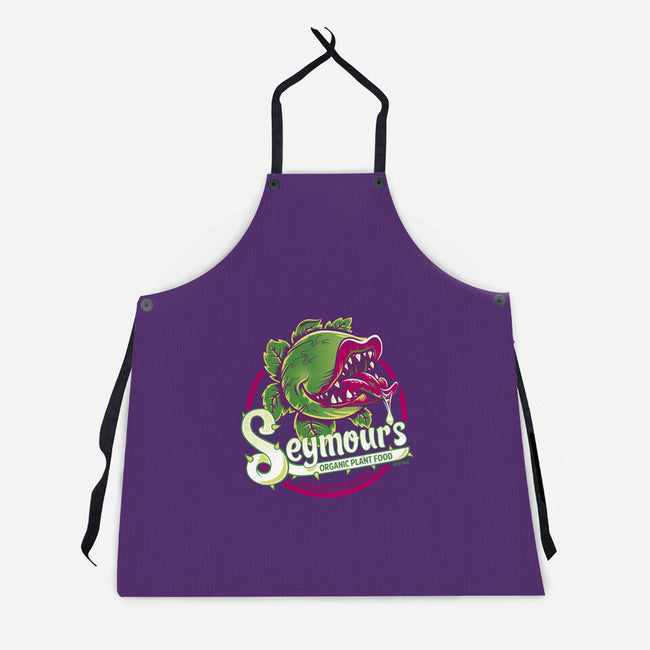 Seymour's Organic Plant Food-unisex kitchen apron-Nemons
