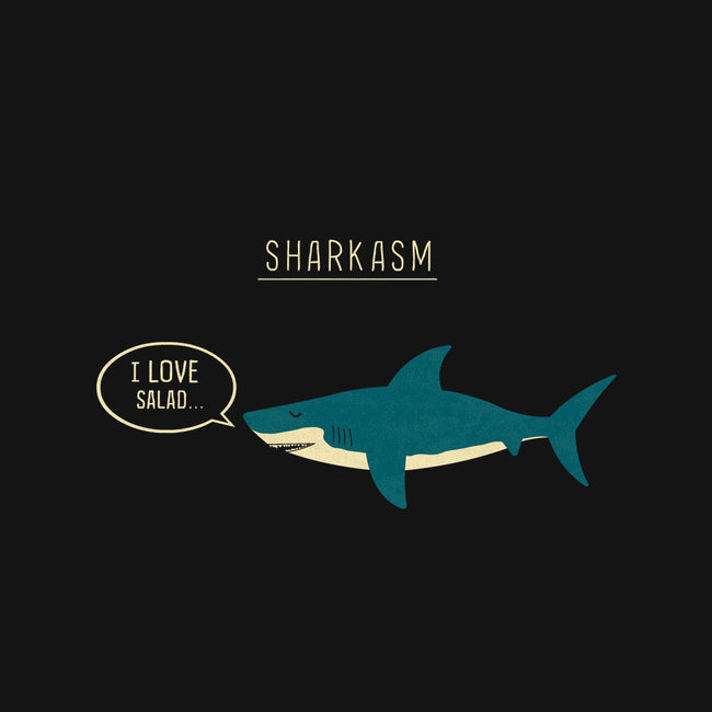 Sharkasm-none glossy sticker-Teo Zed