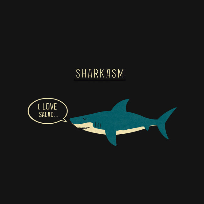 Sharkasm-none polyester shower curtain-Teo Zed